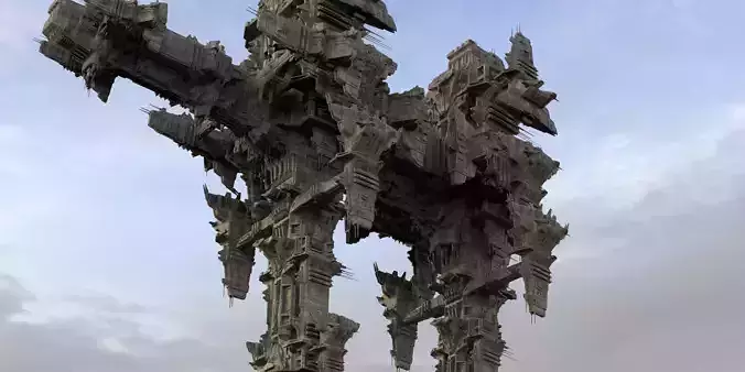 District 10 Mothership Design 3  3D model
