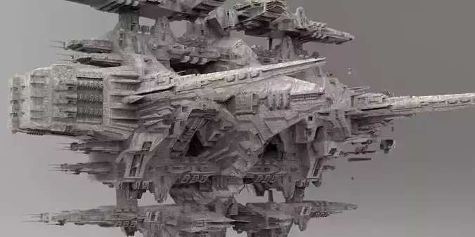 District 10 Mothership Design 4 3D model