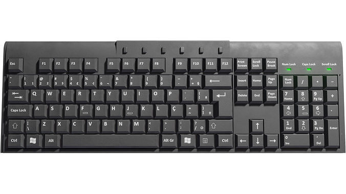 Simple Keyboard V2 3D model | CGTrader