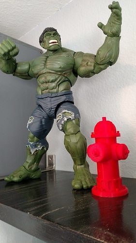 One Sixth Scale Fire Hydrant STL Digital File 3D print model