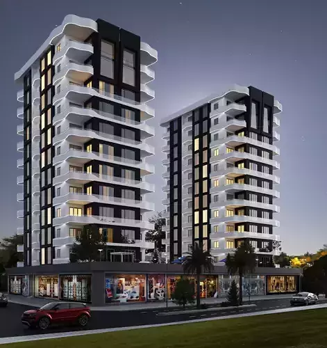 3D Residance Quality Model Low-poly 3D model