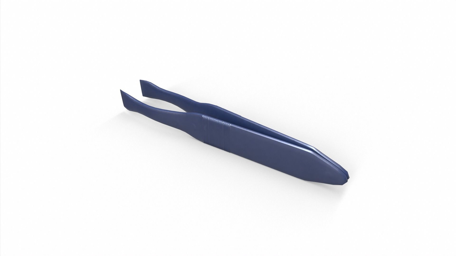 Tweezers plastic fish Low-poly 3D model_1
