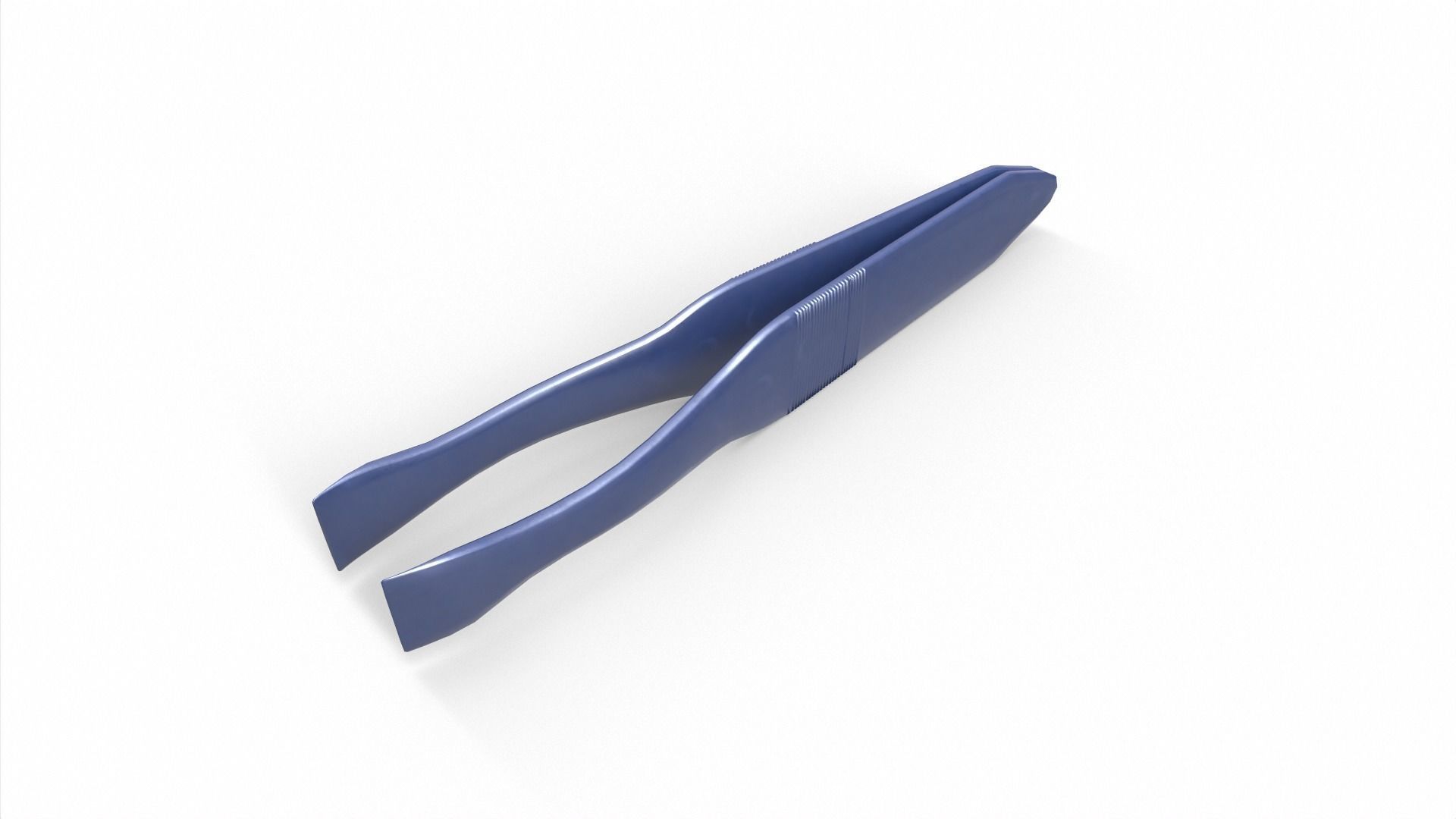 Tweezers plastic fish Low-poly 3D model_5