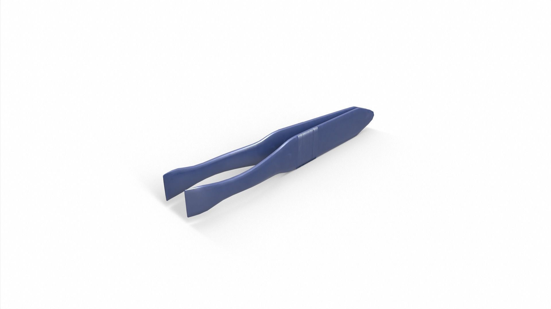 Tweezers plastic fish Low-poly 3D model_4