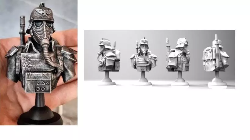Busto KRIEG Free 3D print model