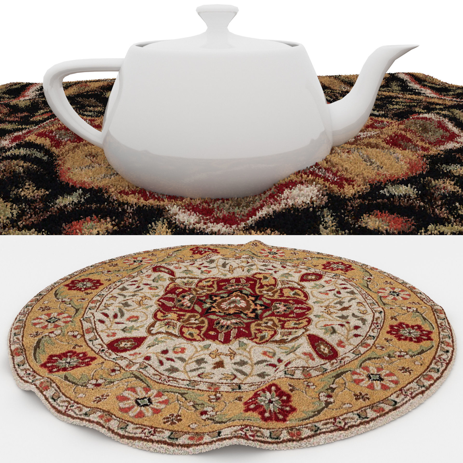 Rugs No 621 Low-poly 3D model_1