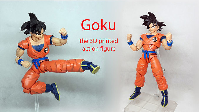 Goku  the 3D printed articulated action figure 3D print model