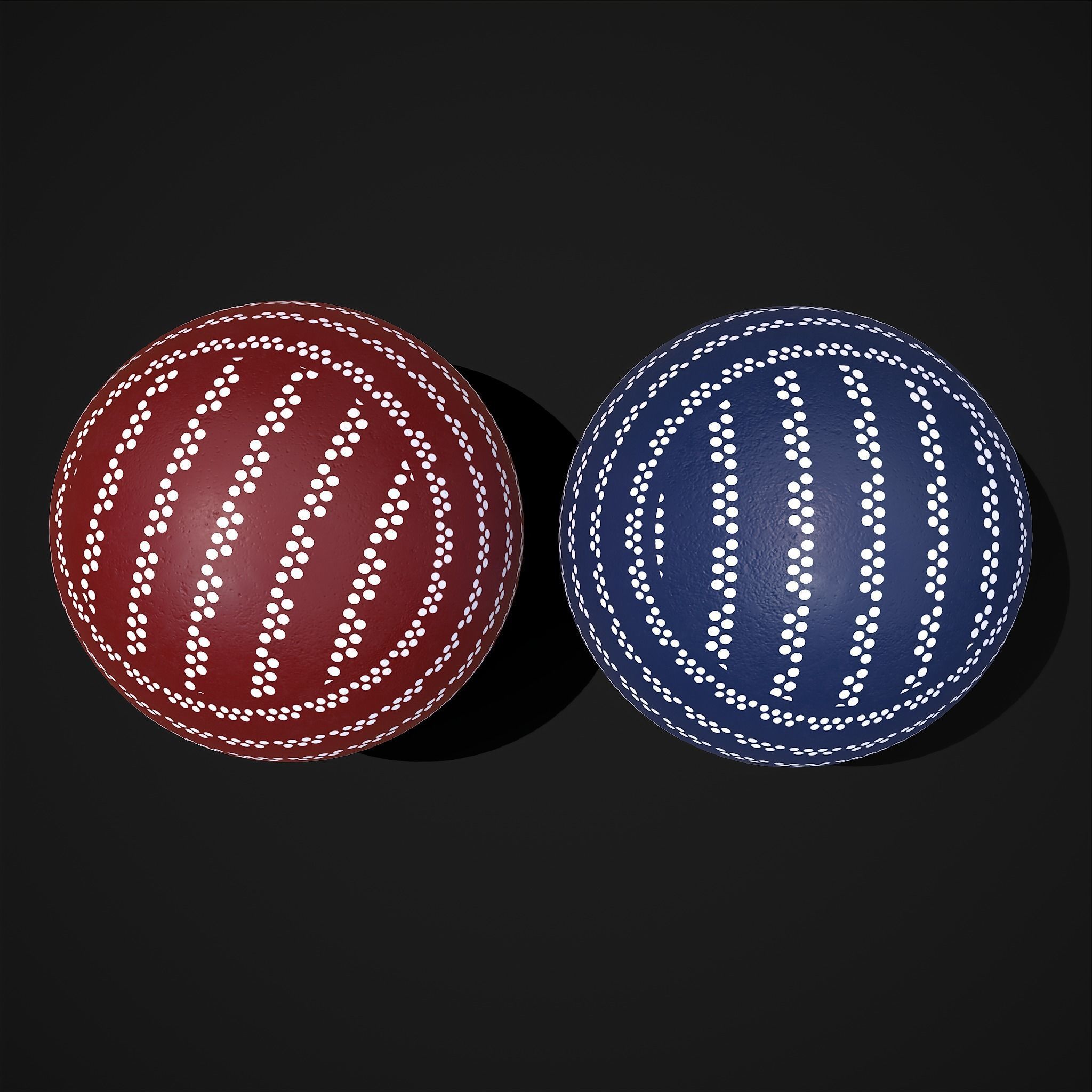 Easter Eggs Two Lined Spots Low-poly 3D model_6