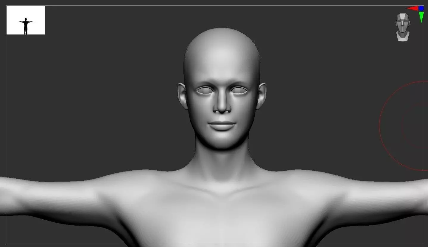 Stylized  male basemesh model 3D print model_0