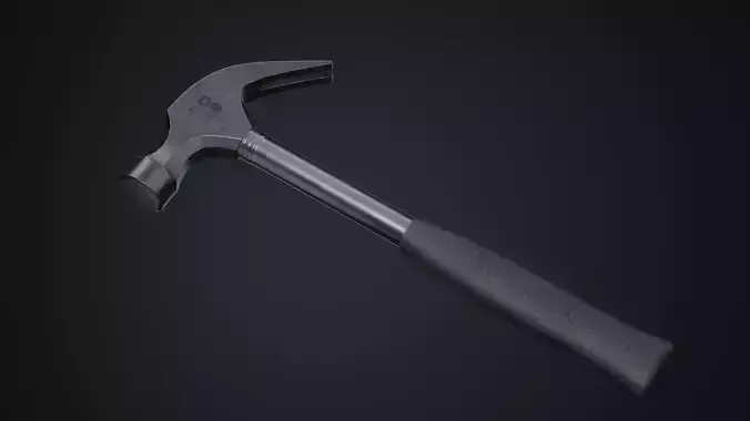 Claw Hammer Low-poly 3D model