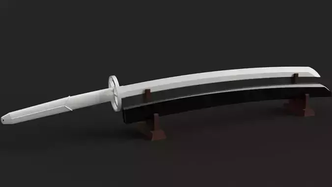 Bleach - Rukia Kuchiki Sode no Shirayuki Zanpakuto - Scabbard 3D print model