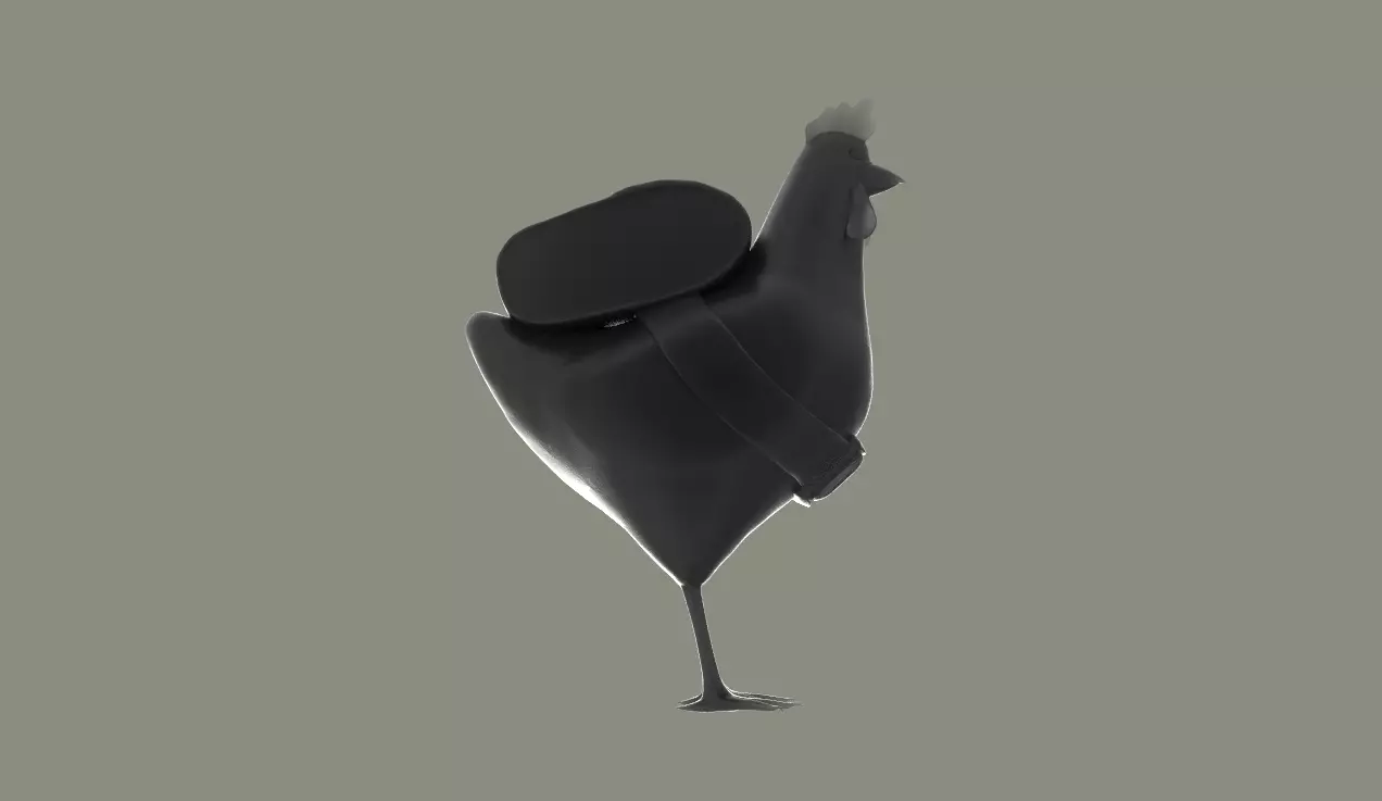 Cluckles the Brave Courier DOTA 2 Free 3D print model