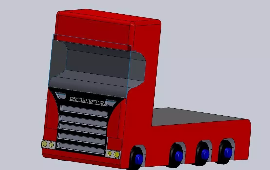 scania truck 3d model 3D model