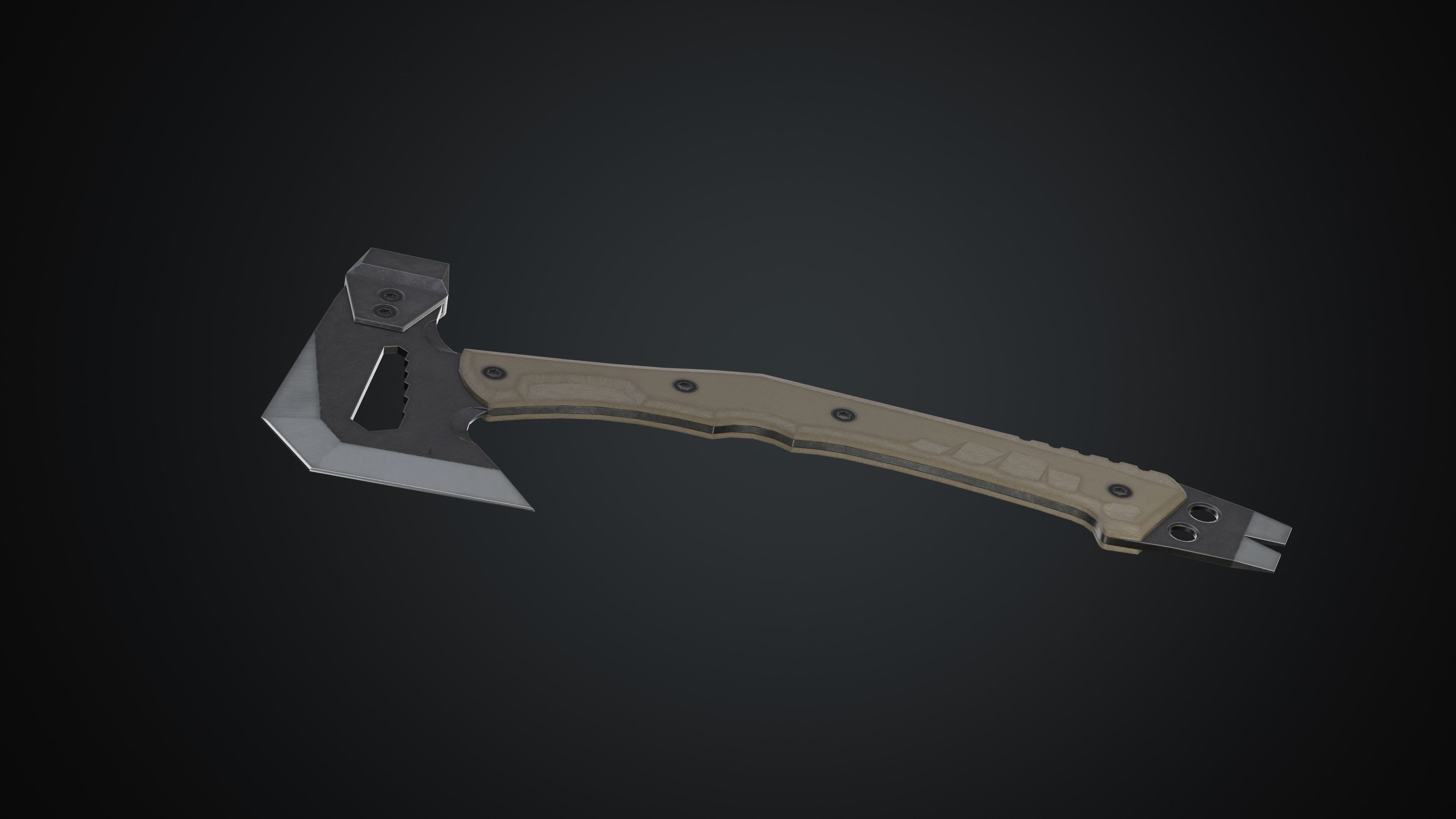 Si-Fi Tomahawk Low-poly 3D model_3