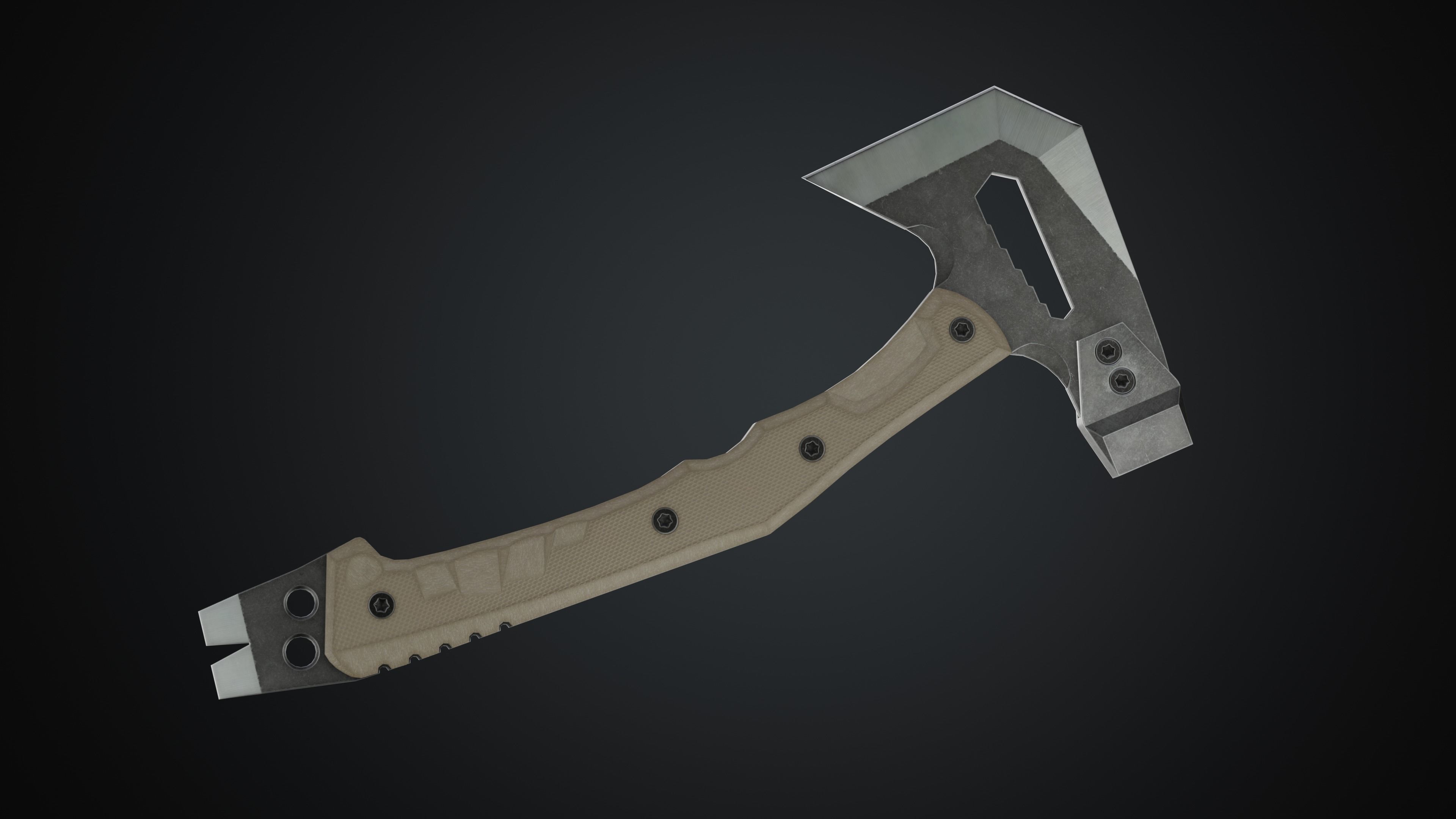 Si-Fi Tomahawk Low-poly 3D model_2