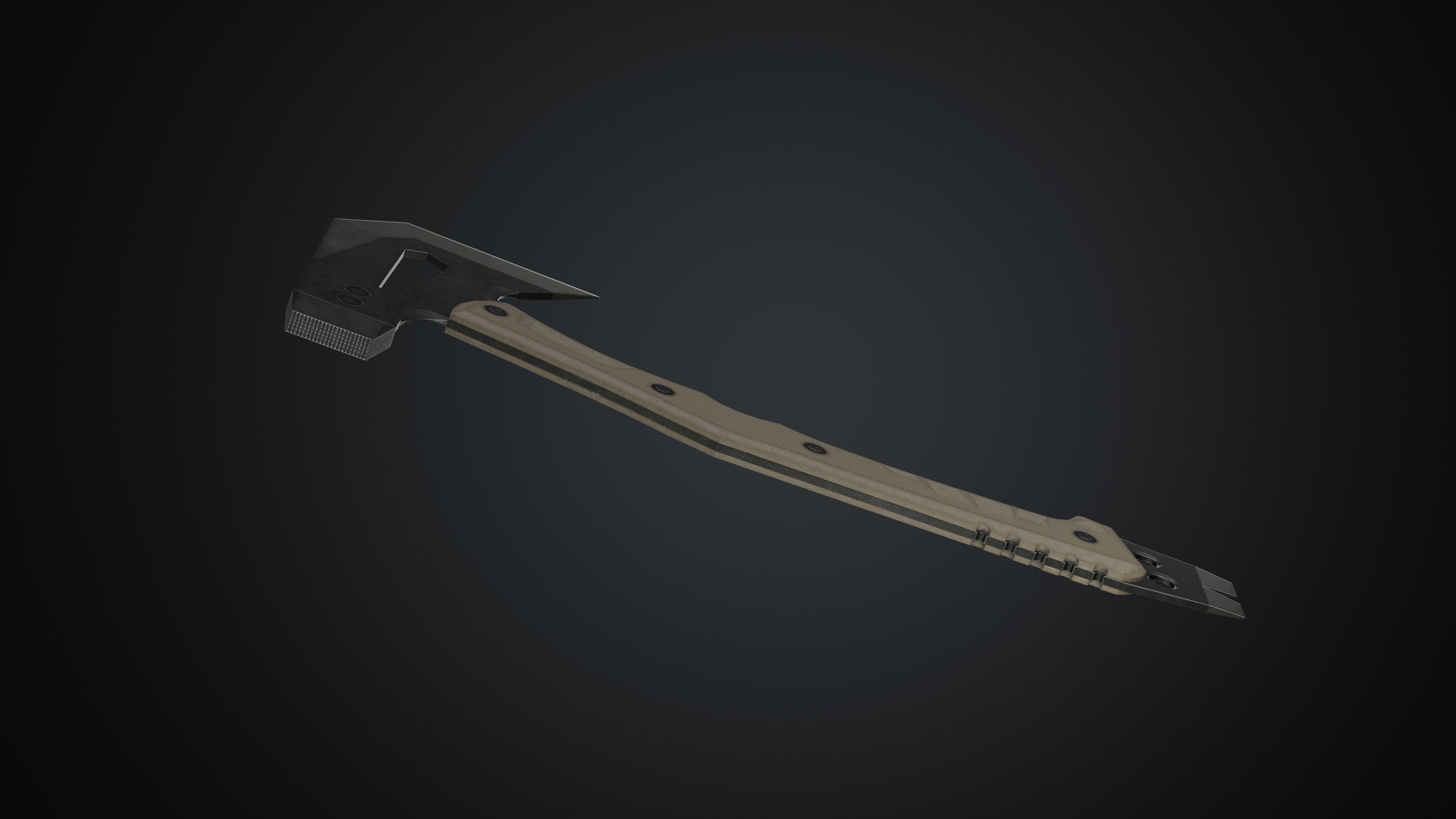 Si-Fi Tomahawk Low-poly 3D model_4