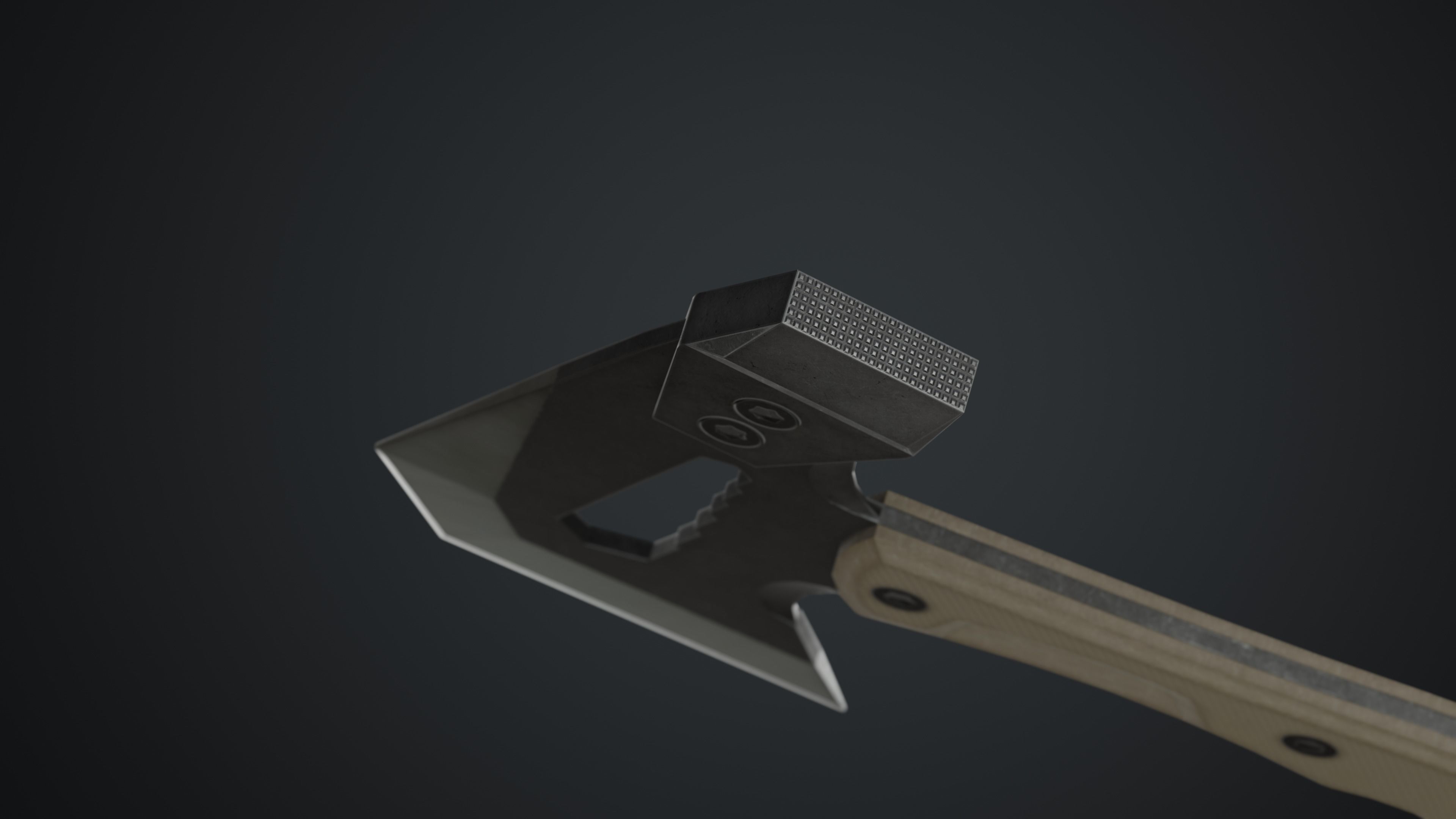 Si-Fi Tomahawk Low-poly 3D model_6