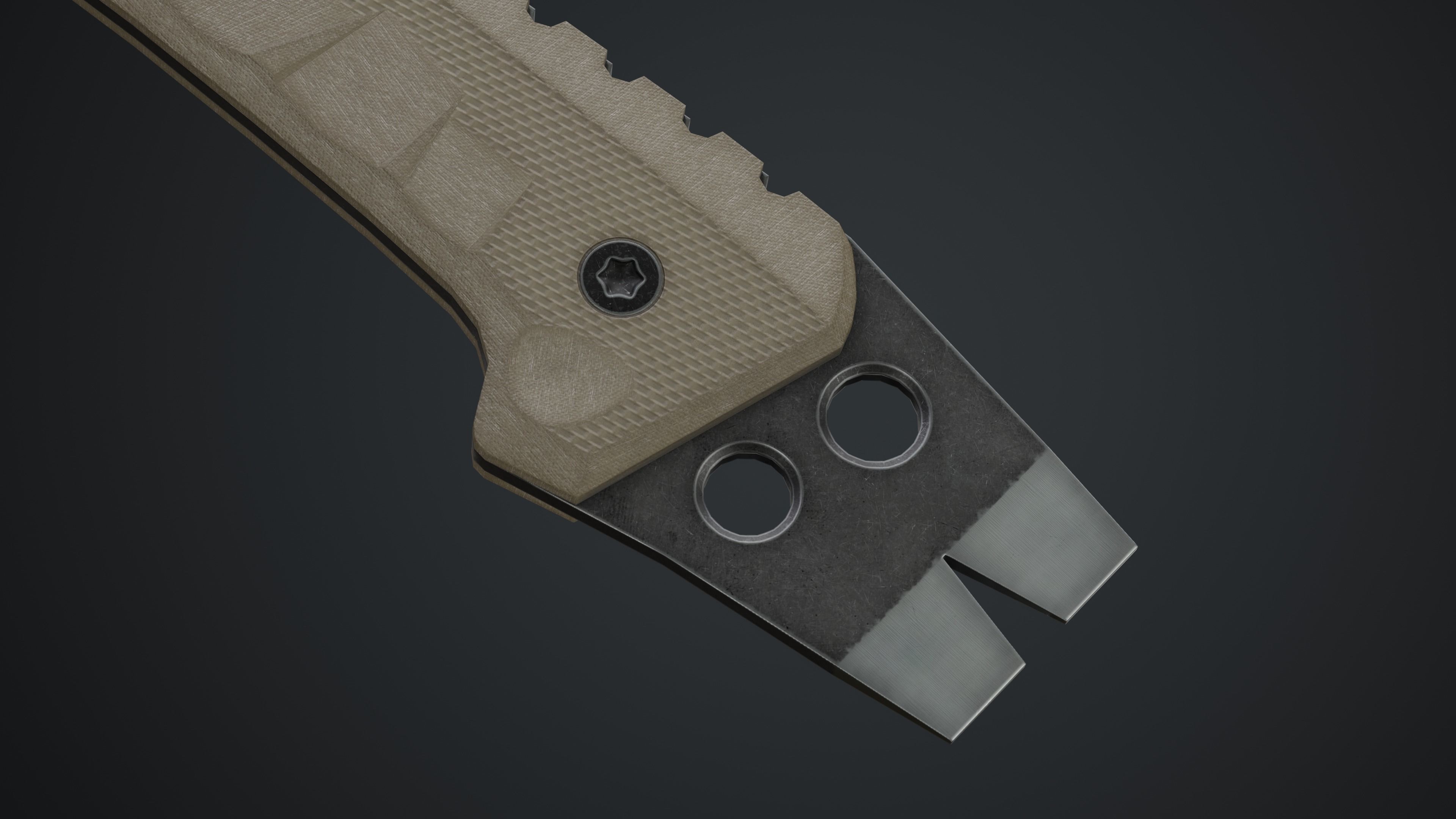Si-Fi Tomahawk Low-poly 3D model_8