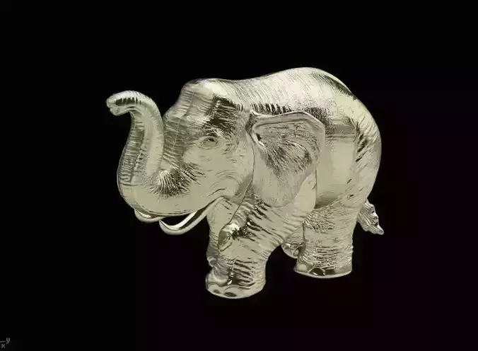 Elephant model gold