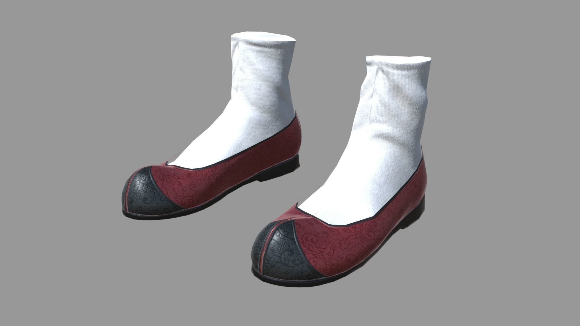 Hanbok helmet with tassel Low-poly 3D model_6