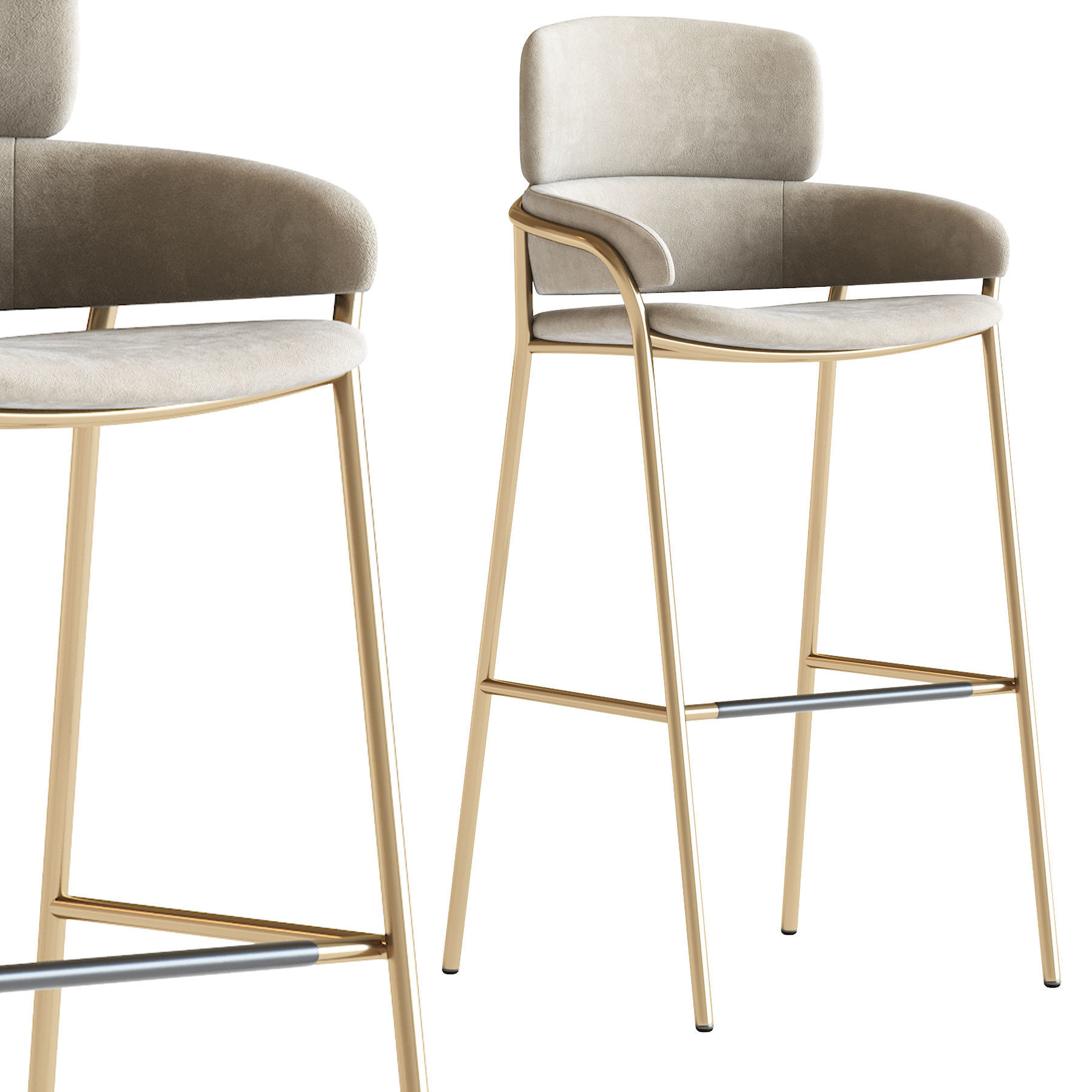 Strike Bar Stool 3D model_2