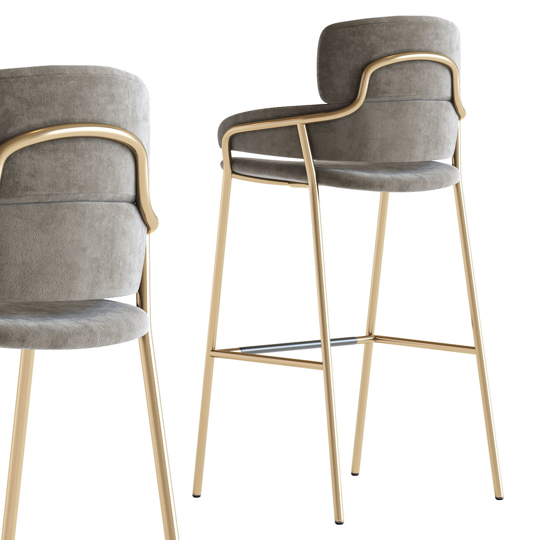 Strike Bar Stool 3D model_3