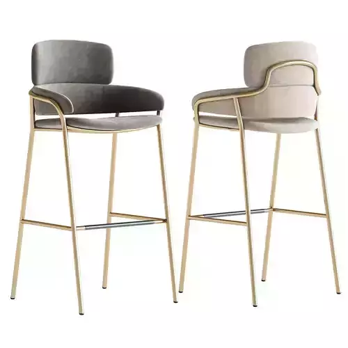 Strike Bar Stool 3D model