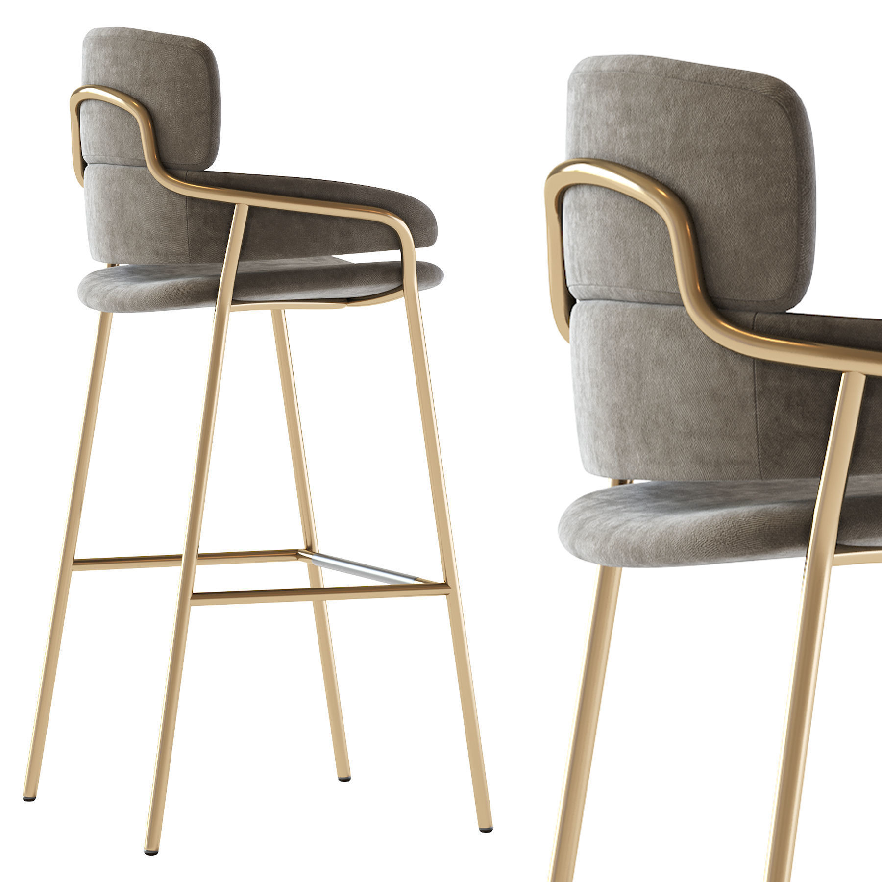 Strike Bar Stool 3D model_5