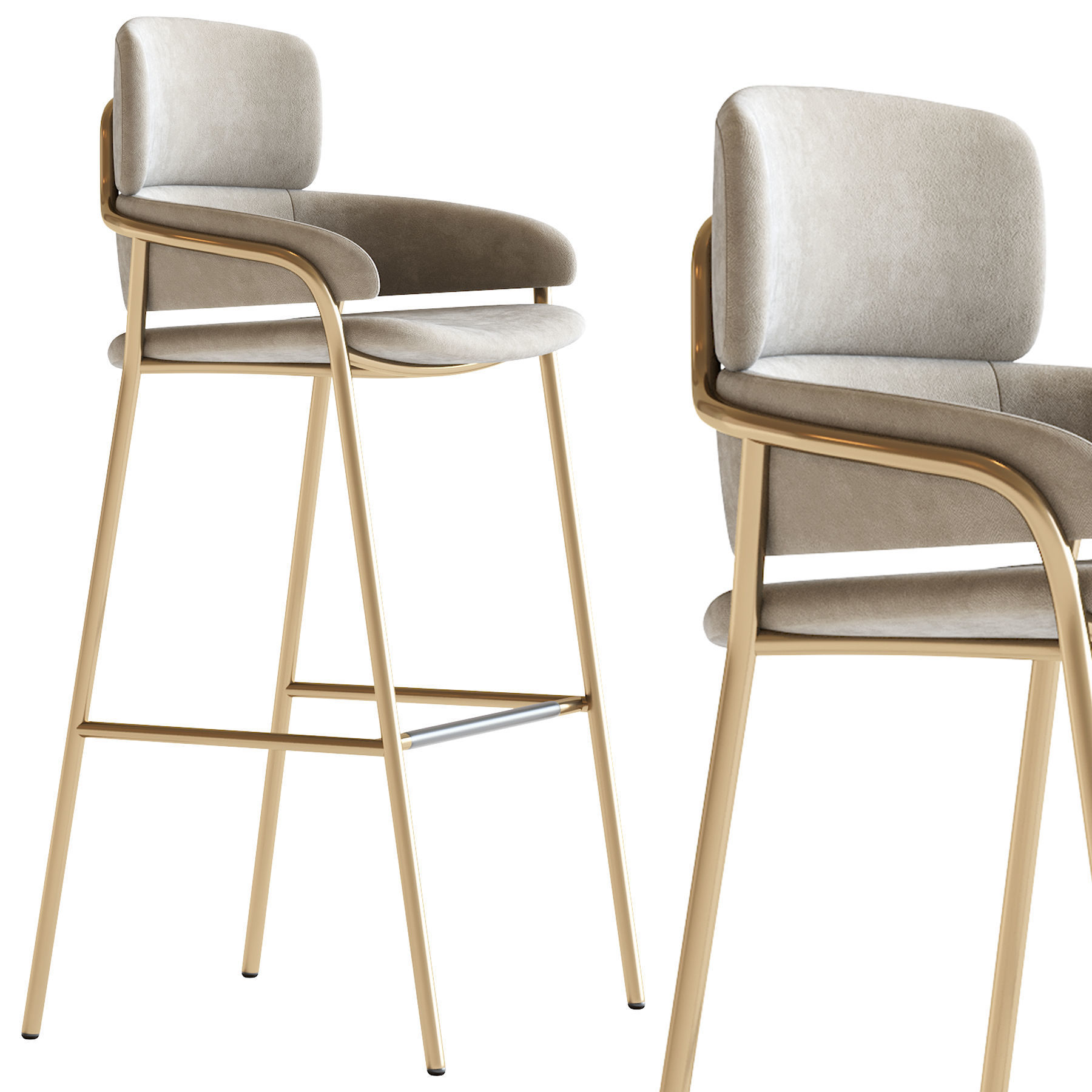 Strike Bar Stool 3D model_4