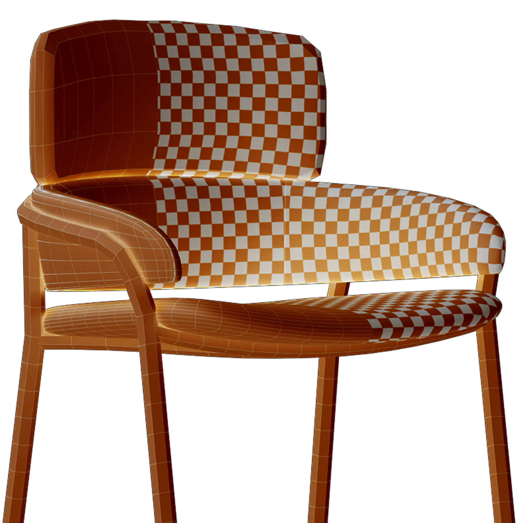 Strike Bar Stool 3D model_9