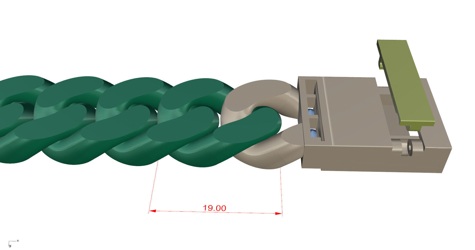 Mens Bracelet 3D print model_8