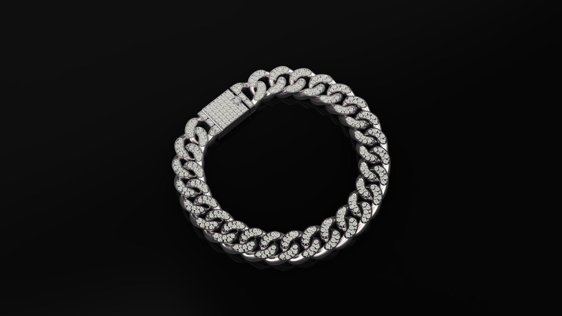 Mens Bracelet 3D print model_1