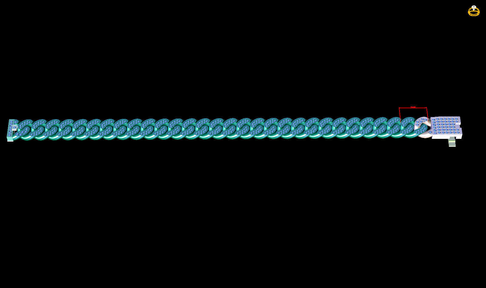 Mens Bracelet 3D print model_11