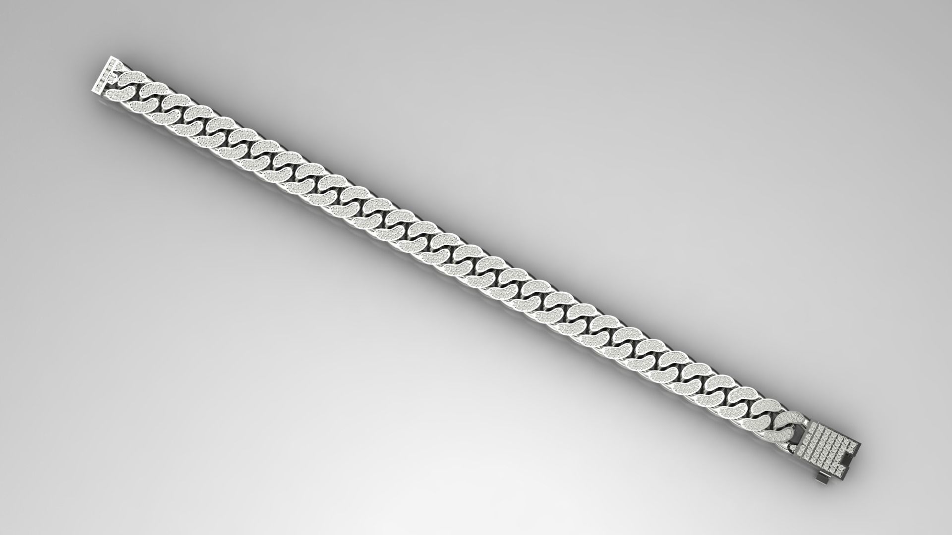 Mens Bracelet 3D print model_2