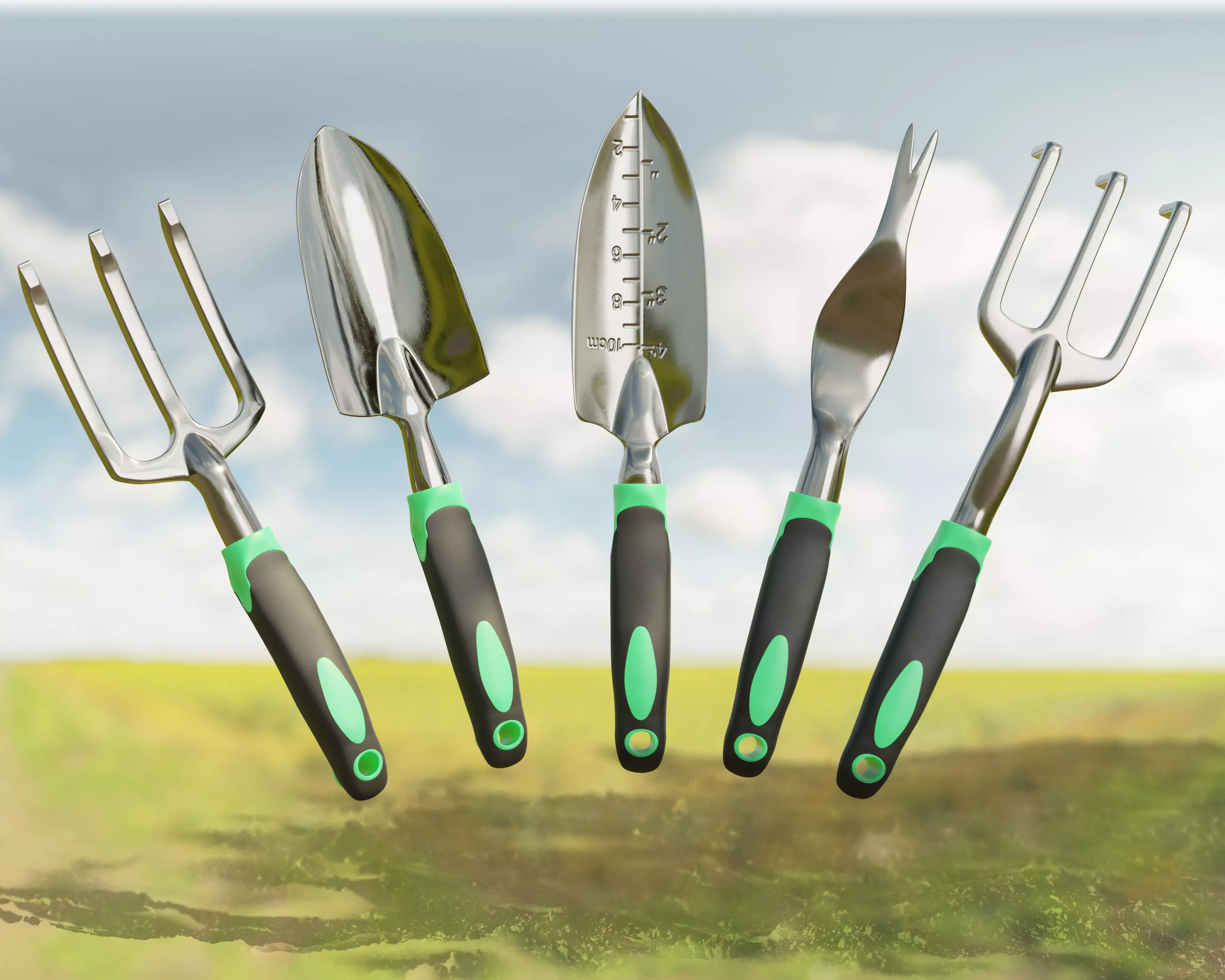 Gardening Tools Batch 2 Low-poly 3D model_0