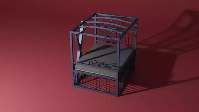 BDSM bed 3D model
