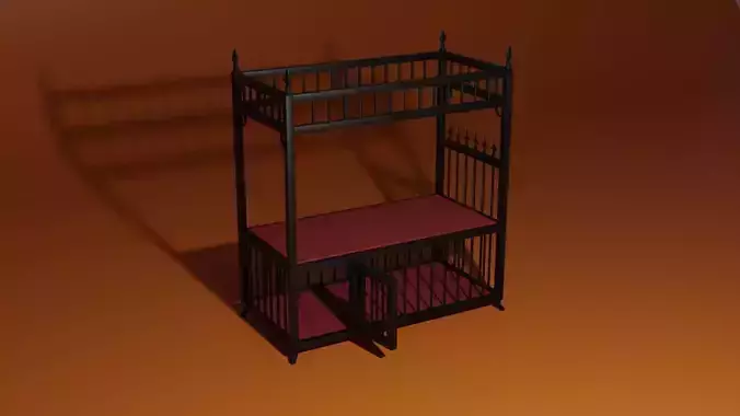 BDSM bed 3D model