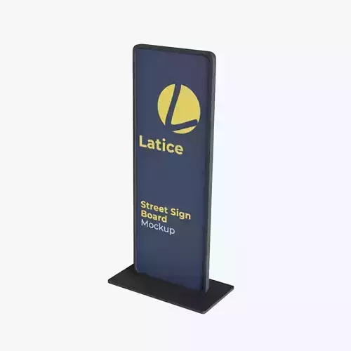 LED Citylight Stand Low-poly 3D model