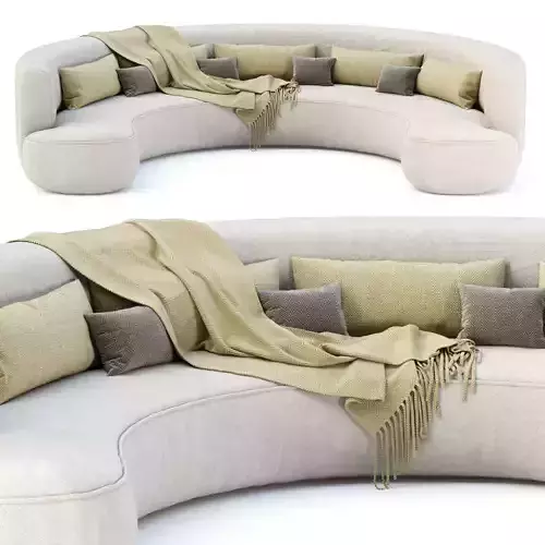 Jenifer restaurant lounge sofa JR19  3D model