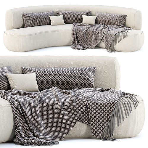 Jenifer restaurant sofa JR18  3D model