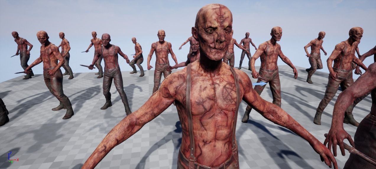 SatanicMan2 satanic man Low-poly 3D model_24