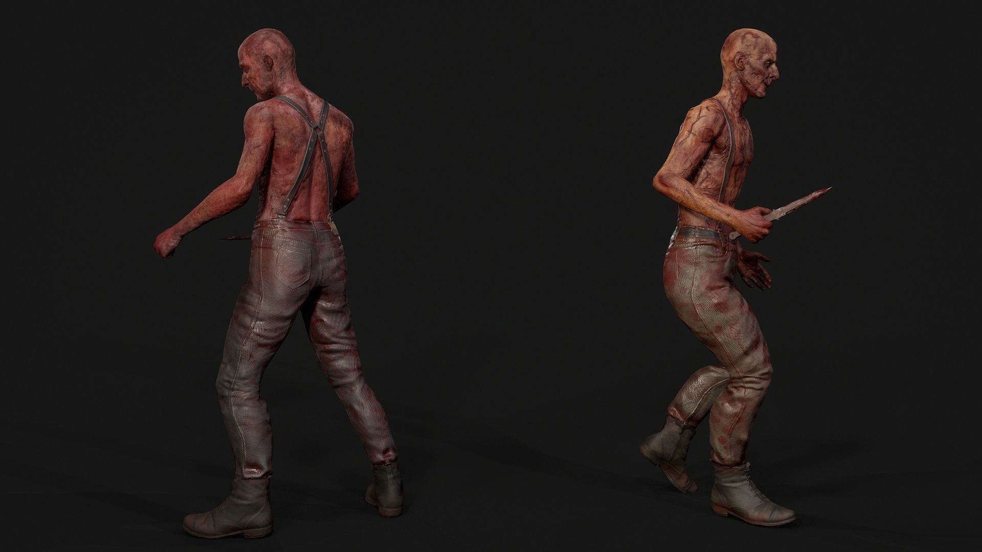 SatanicMan2 satanic man Low-poly 3D model_5