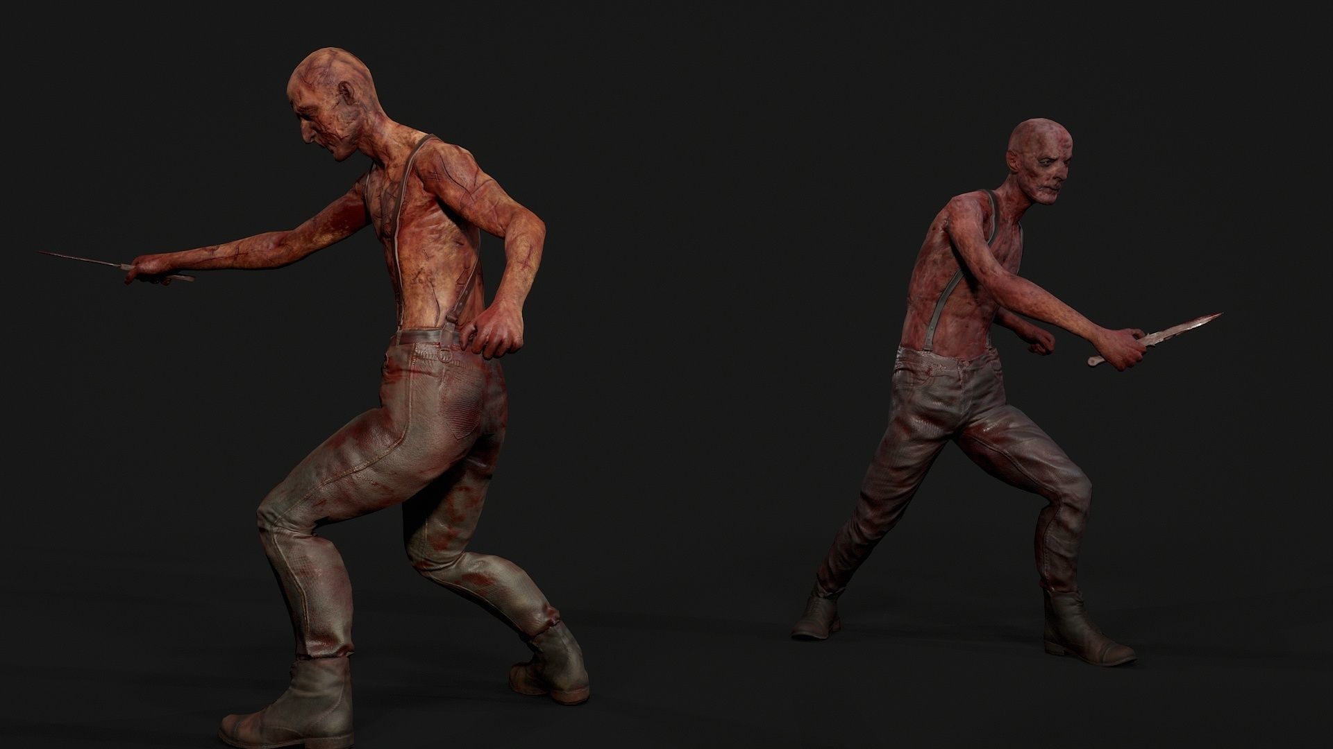 SatanicMan2 satanic man Low-poly 3D model_9