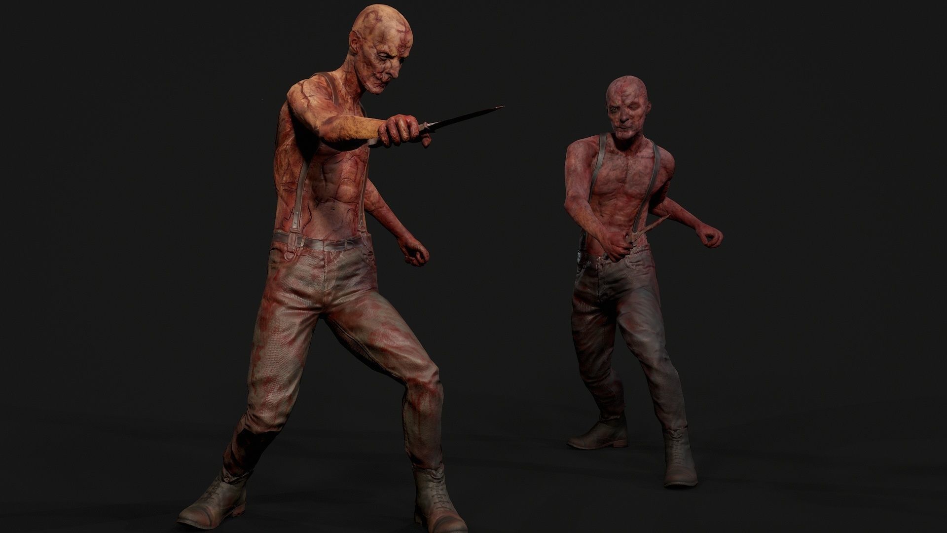 SatanicMan2 satanic man Low-poly 3D model_14