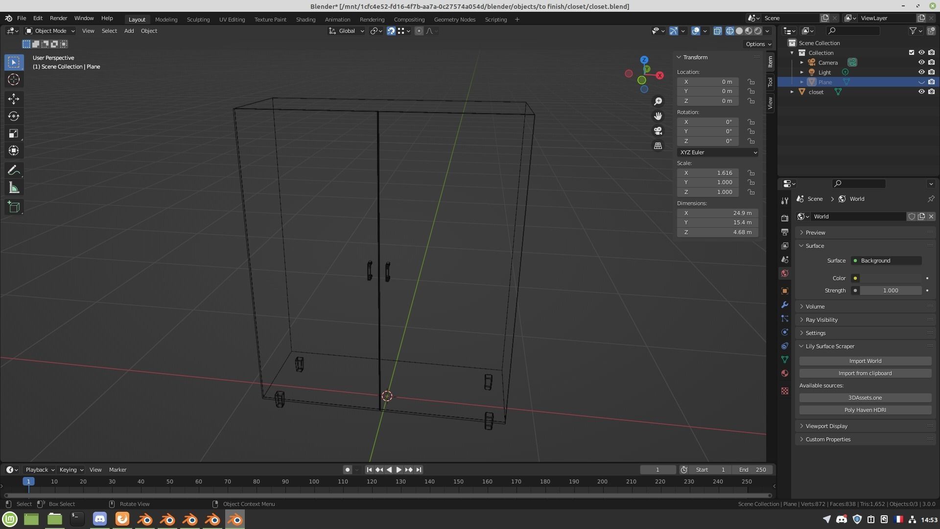 Closet cabinet 3D model_10