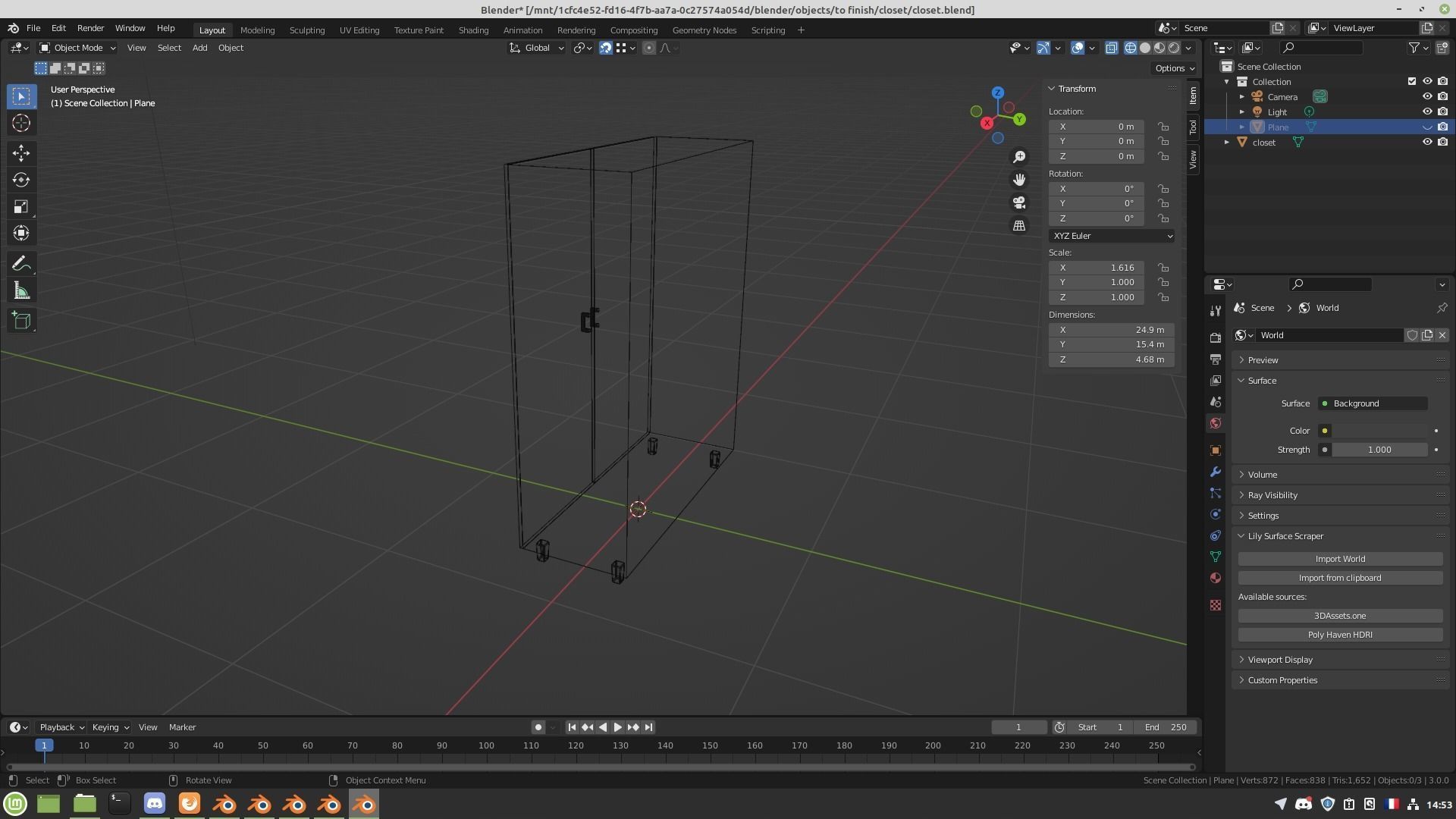 Closet cabinet 3D model_11