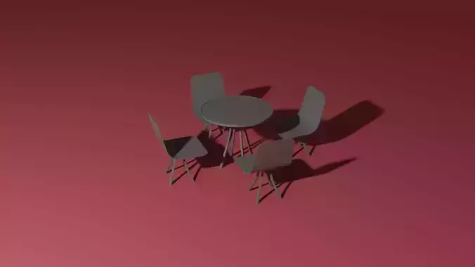 Garden table with chairs