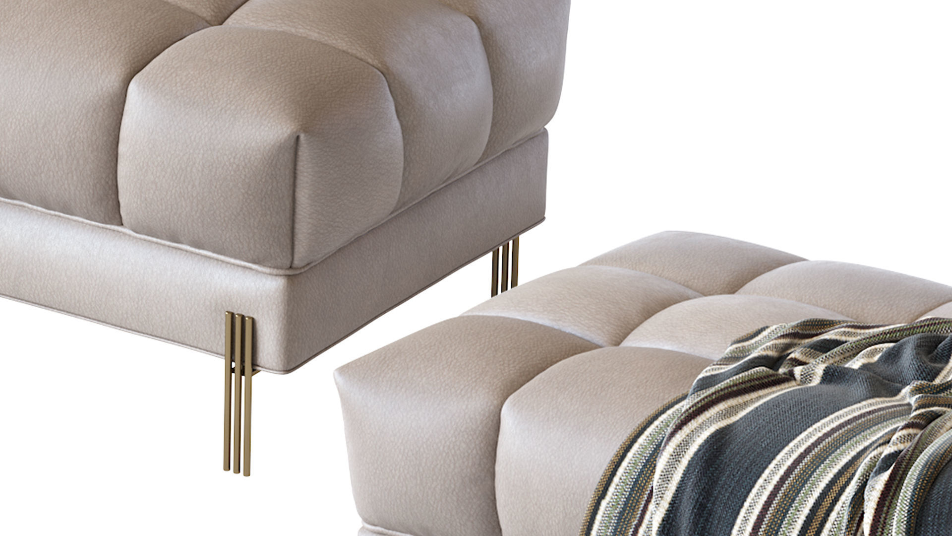 Bench Sienna 3D model_24