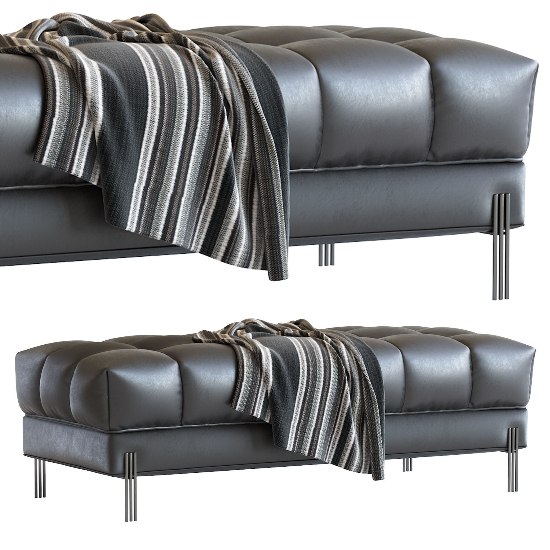 Bench Sienna 3D model_2