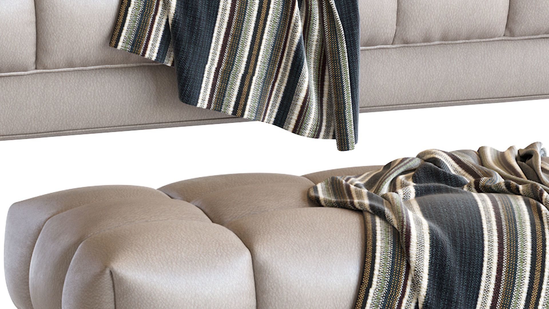 Bench Sienna 3D model_7